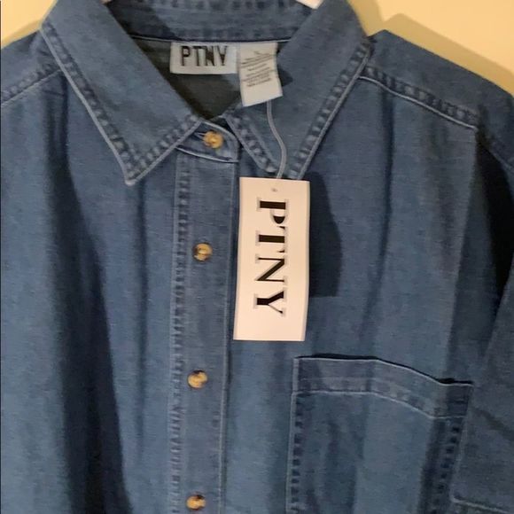 PTNY Denim Short Sleeve Button Down - Picture 3 of 4